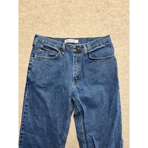 Lee Relaxed Fit Medium Wash Men's Denim Jeans 34 X 34 - Picture 2 of 10